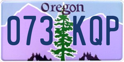 OR license plate 073KQP