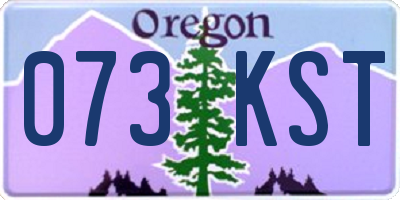 OR license plate 073KST
