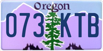 OR license plate 073KTB