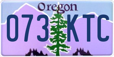 OR license plate 073KTC