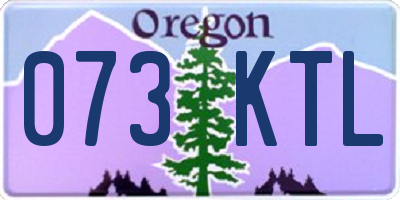 OR license plate 073KTL