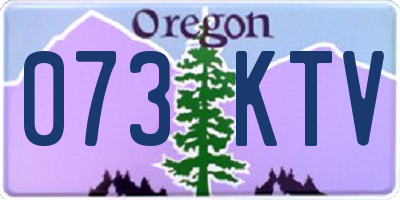 OR license plate 073KTV