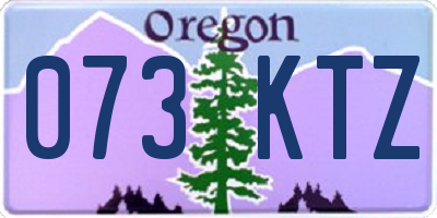 OR license plate 073KTZ