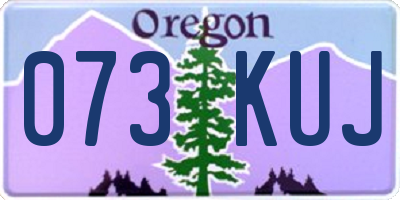 OR license plate 073KUJ