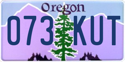 OR license plate 073KUT