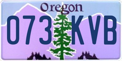 OR license plate 073KVB