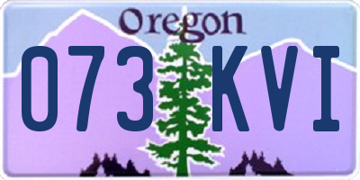 OR license plate 073KVI