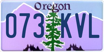 OR license plate 073KVL