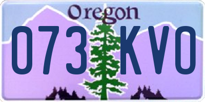 OR license plate 073KVO