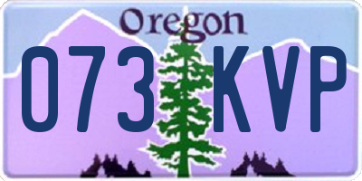 OR license plate 073KVP
