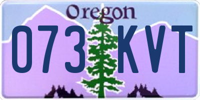 OR license plate 073KVT
