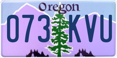 OR license plate 073KVU