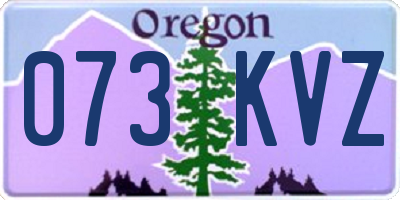 OR license plate 073KVZ