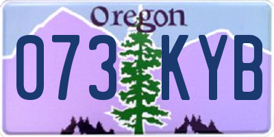 OR license plate 073KYB