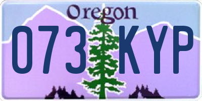 OR license plate 073KYP