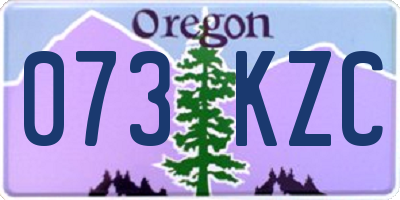 OR license plate 073KZC