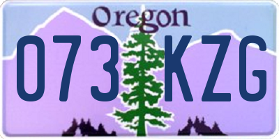 OR license plate 073KZG
