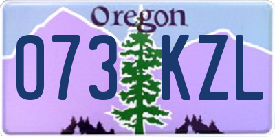 OR license plate 073KZL