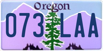 OR license plate 073LAA