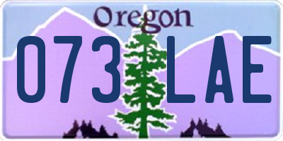 OR license plate 073LAE