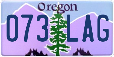 OR license plate 073LAG