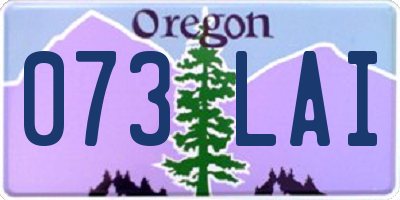 OR license plate 073LAI