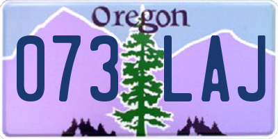 OR license plate 073LAJ