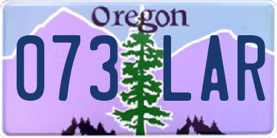 OR license plate 073LAR