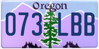 OR license plate 073LBB