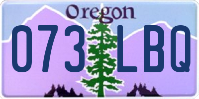 OR license plate 073LBQ