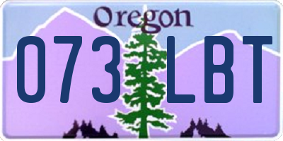 OR license plate 073LBT