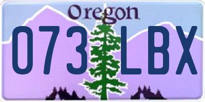 OR license plate 073LBX
