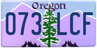 OR license plate 073LCF