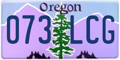 OR license plate 073LCG