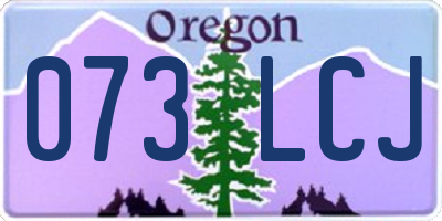 OR license plate 073LCJ