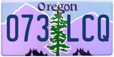 OR license plate 073LCQ