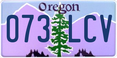 OR license plate 073LCV