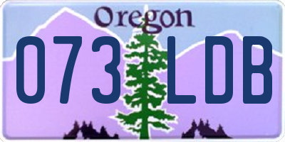 OR license plate 073LDB