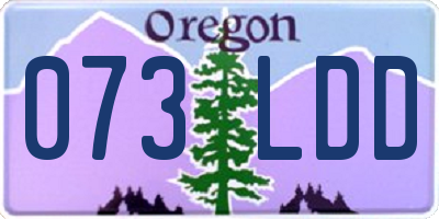 OR license plate 073LDD