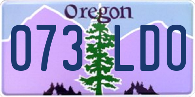 OR license plate 073LDO