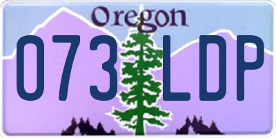 OR license plate 073LDP