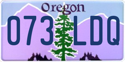 OR license plate 073LDQ