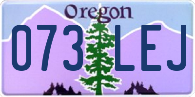 OR license plate 073LEJ