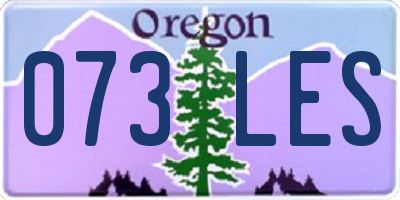 OR license plate 073LES
