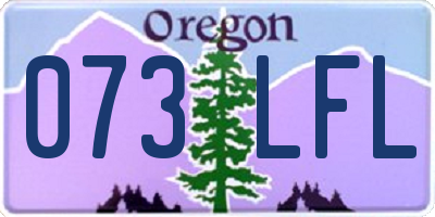 OR license plate 073LFL