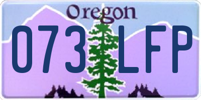 OR license plate 073LFP