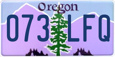 OR license plate 073LFQ