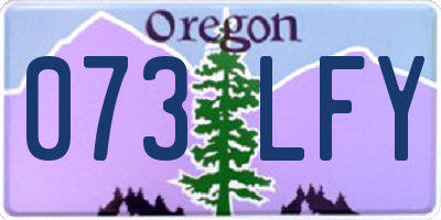 OR license plate 073LFY