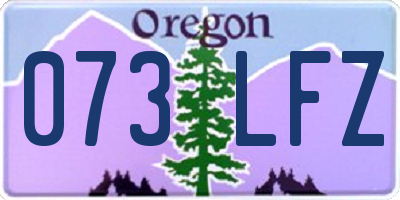 OR license plate 073LFZ