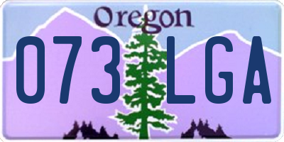 OR license plate 073LGA